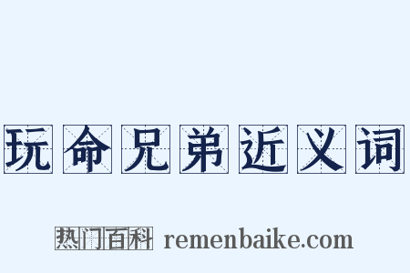 玩命兄弟近义词是什么意思的图片
